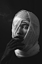Grayscale Photography of Person Smoking