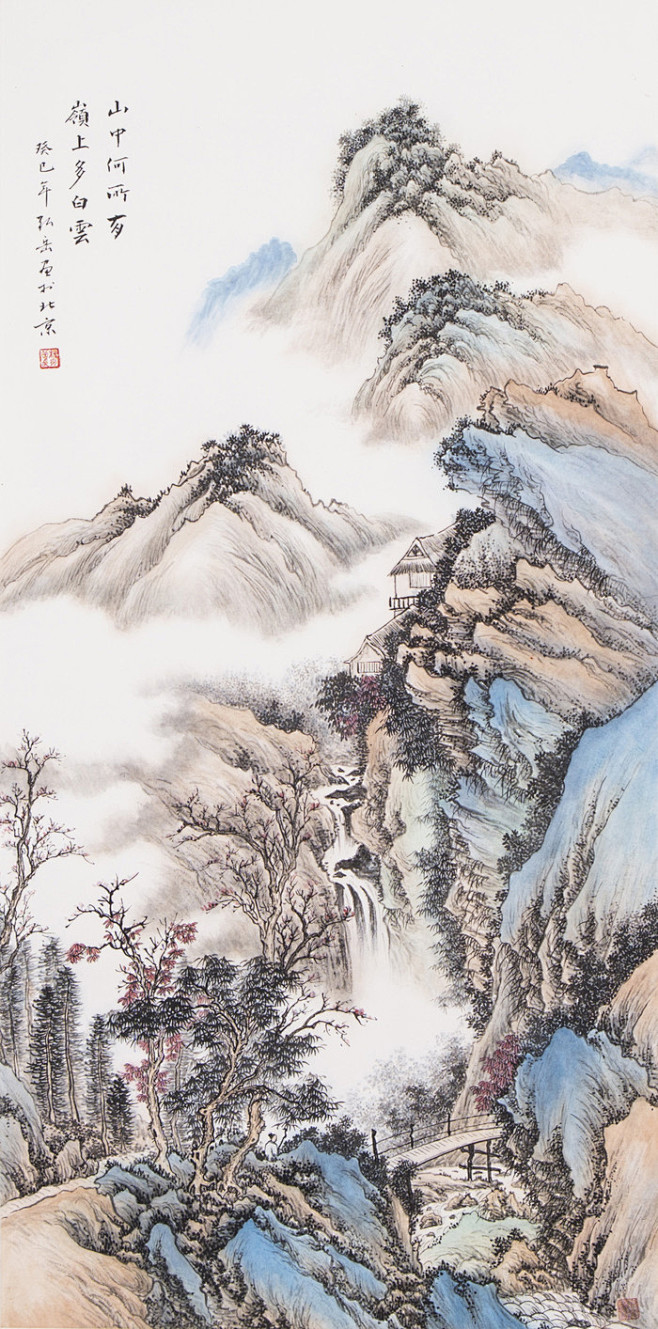 杨弘岳 国画 山水画 风水画