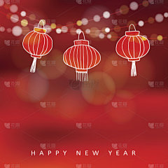 纸灯笼,矢量,新年卡,动物手,春节,中国元宵节,线绳,佛教,灯笼,中国灯笼