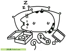 10张卡通猫咪Pusheen胖吉猫和更多美食最棒的涂色图片免费下载 | 涂色集，涂色画打印大图 : Pusheen 是一只非常受欢迎的卡通猫咪角色，由美国插画师克莱尔·贝尔顿（Claire Belton）和安德鲁·达夫（Andrew Duff）在2010年创造。这个角色最初是在“Everyday Cute”网站的漫画系列 &quot;Pusheen 10张卡通猫咪Pusheen胖吉猫和更多美食最棒的涂色图片免费下载