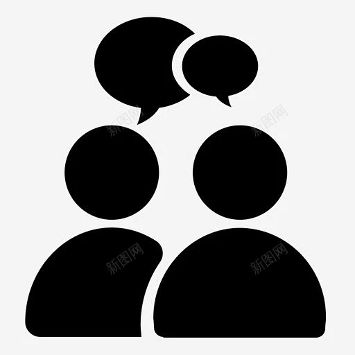 对话朋友网络图标 UI图标 设计图片 免费下载 页面网页 平面电商 创意素材-花瓣网