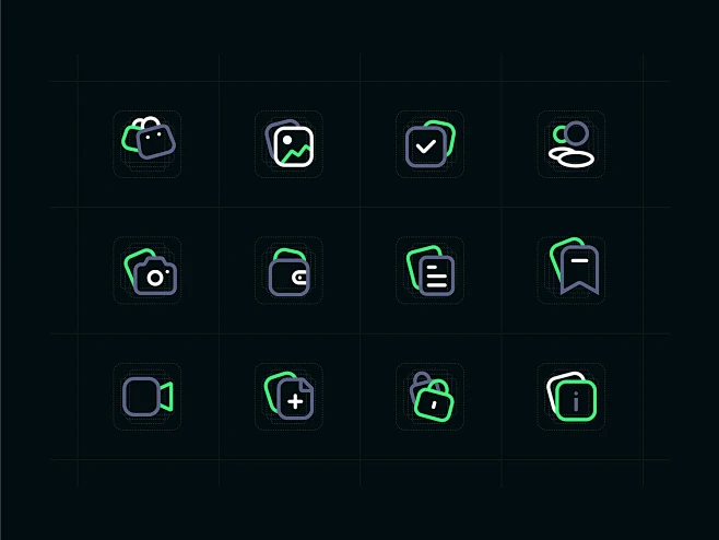 Line icon set by Shawon on Dribbble-花瓣网