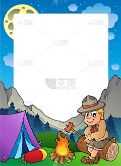 童子军协会,化妆舞会服,夏天,三个人,画框,意大利腊肠,烤的,食品,艺术品,绘制