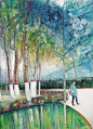 油画,油画风景,风景油画,318