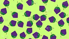 一串串葡萄葡萄叶无缝图案。矢量插图为有机食品纺织品，印刷，海报，织物，网站，应用程序，文章。葡萄酒商