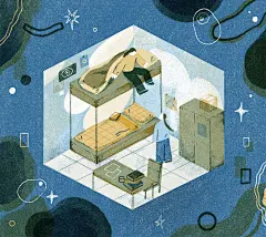 小十月12月刊｜一组科幻插画的草稿与成图 - 小红书