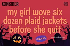 复古怪异恐怖万圣节海报杂志品牌包装电影标题logo设计无衬线英文字体包 Konsider – Halloween Horror Fonts插图9