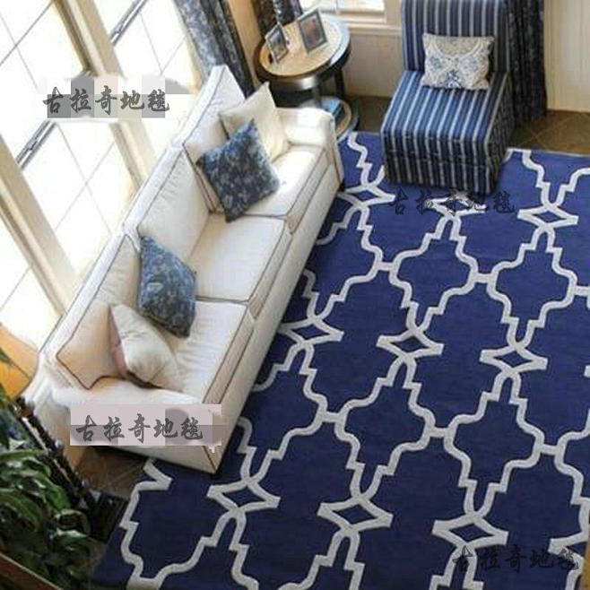 欧式古典地毯客厅简约现代茶几沙发满铺定制...