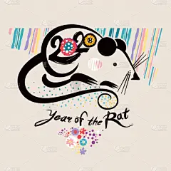 鼠年,新年前夕,模板,矢量,日历,图标,式样,2020,贺卡,春节