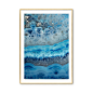 高端晶瓷画 蓝色玛瑙油画效果 装饰画 会所样板房客厅 特色挂画-淘宝网