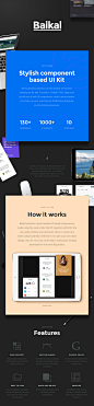 Baikal UI Kit : Massive component based UI Kit for Sketch and Photoshop