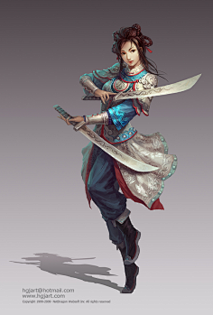 武器_双持 pose-花瓣网|陪你做生活的设计师 | 幽魂》官方网站