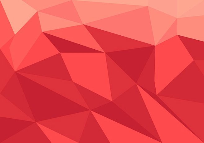 Red Low Poly Vector ...