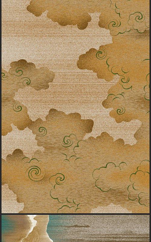 a10新中式风格地毯水墨融合东方元素贴图软装设计方案素材资料淘宝网