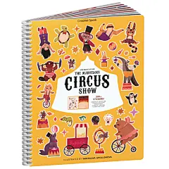 Cupkin Circus Show Sticker Book 活动为儿童，并排贴纸书，幼儿旅行必需品，300+ 马戏团主题儿童贴纸 + 8 个贴纸场景和着色页，小贴纸书