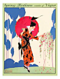 Vogue Cover - April 1914 Premium Giclee Print by Helen Dryden at Art.com