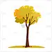 一个物体,绘画插图,时尚,黄色,季节,秋天,固体,矢量,彩色图片,树