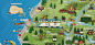 The Heart of Chile -  Illustrated Tourist Map : Illustrated Map for Tourism
