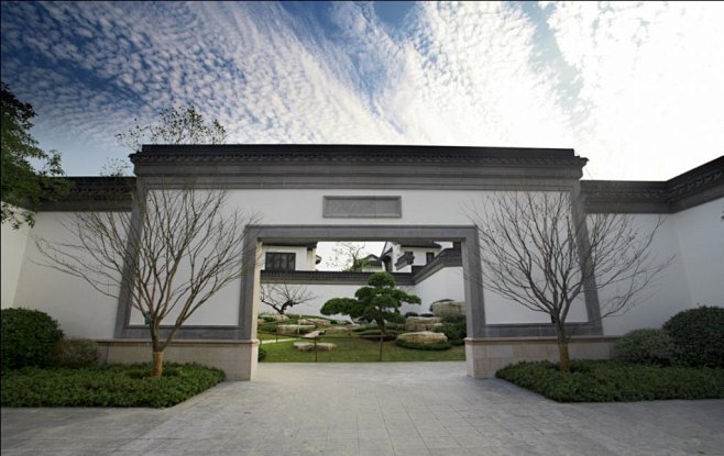 示范区中式洞门