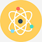 物理图标 https://88ICON.com 科学 教育 核物理 原子 电子