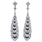 Diamond & Onyx Drop Earrings