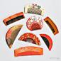 Eight Assorted Kushi Combs - Current price: $150