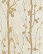 树木花纹装饰背景图