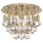 Jonathan Adler Milano Flush Mount by Robert Abbey in Brass.: 