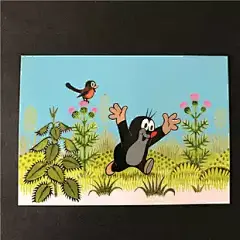 文艺情怀 德国原装进口 正品 鼹鼠的故事 卡通插画明信片 纪念礼