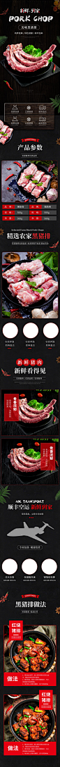 生猪肉详情排骨五花肉筒子骨-众图网