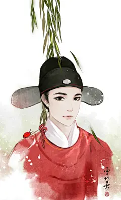 温柳年
画师： 雪代薰 
古风美男 手机壁纸 头像 立绘