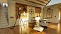 Main hall of a Mediterranean house