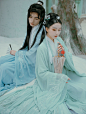柒锦阁原创汉服竹幽齐腰日常9米摆CP情侣汉服 传统绣花襦裙春夏装-淘宝网