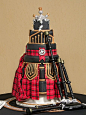 @Kathleen S S S DeCosmo ♡❤ ❥ cake Bagpipe tartan cake