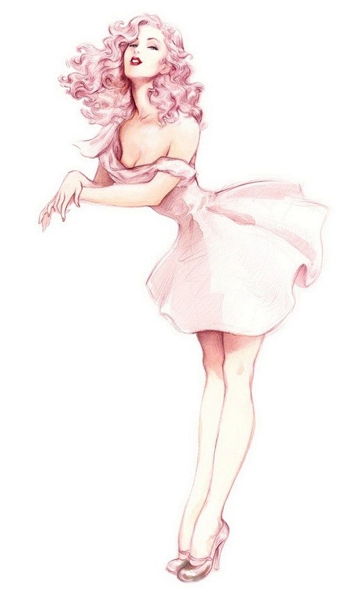 pink pinup | Art #采集...