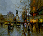 St.Denis - Edouard Cortes : St.Denis, 1905 by Edouard Cortes. Post-Impressionism. cityscape