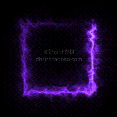 AE动态UI界面边框游戏特效素材 png...