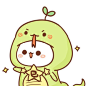 a cartoon character holding a star in his hand