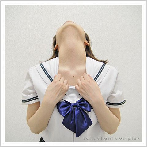 茄子紺 【貴重・サイン入】青山裕企 真作プリント school girl complex