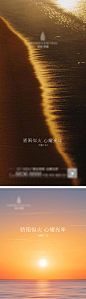 地产高端豪宅大暑节气海报-源文件