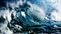 ocean waves storm sea  / 1600x900 Wallpaper