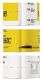 #设计秀# 一组黄黑配色版式设计参考，非常引人注目！ ​​​​