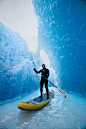 Quite the way to get some SUPing in at the glaciers in Chile!