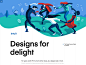 Intuit | The Design Genome Project design blue green vector artwork delight connected music dance conceptual illustration header illustration hero illustration product illustration