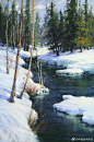 油画和水彩如何表现雪景