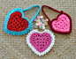 PDF Granny Heart Superstar Hanging Hearts Valentine Crochet Pattern : Ive been making different versions of these hanging Valentine pouches for the last couple of years. I make one for each of my friends & family filled with candy & little love no