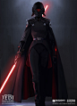 JEDI_ Fallen Order Inquisitor Second Sister WIP_04，Jordan Lamarre-Wan是《星球大战 绝地：陨落的武士团》的首席概念艺术家，负责角色设计、场景设计、艺术指导等工作。