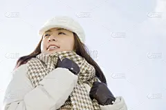 女人,公亩,冷,仅一个女人,水平画幅,日本,人,东亚,仅成年人,厚衣服