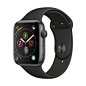 【AppleApple Watch】Apple Watch Series 4智能手表（GPS款 44毫米深空灰色铝金属表壳 黑色运动型表带 MU6D2CH/A)【行情 报价 价格 评测】-京东