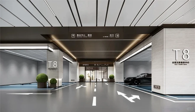 地下车库效果图合集 - 小红书